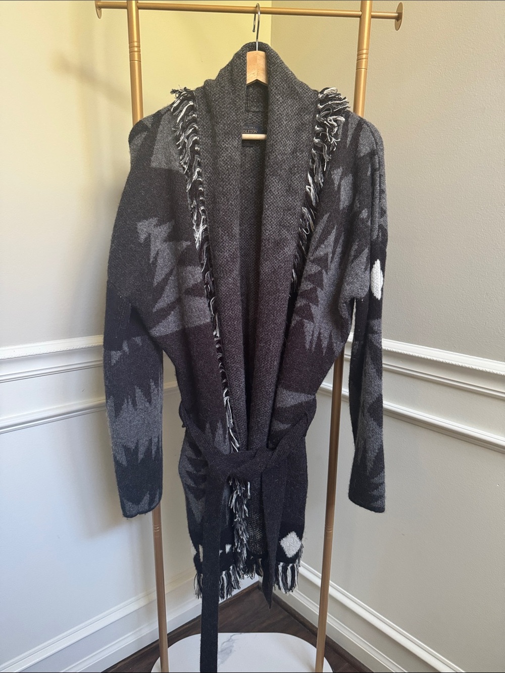 Pendleton Skamania Alpaca Open-Front Sweater Cardigan